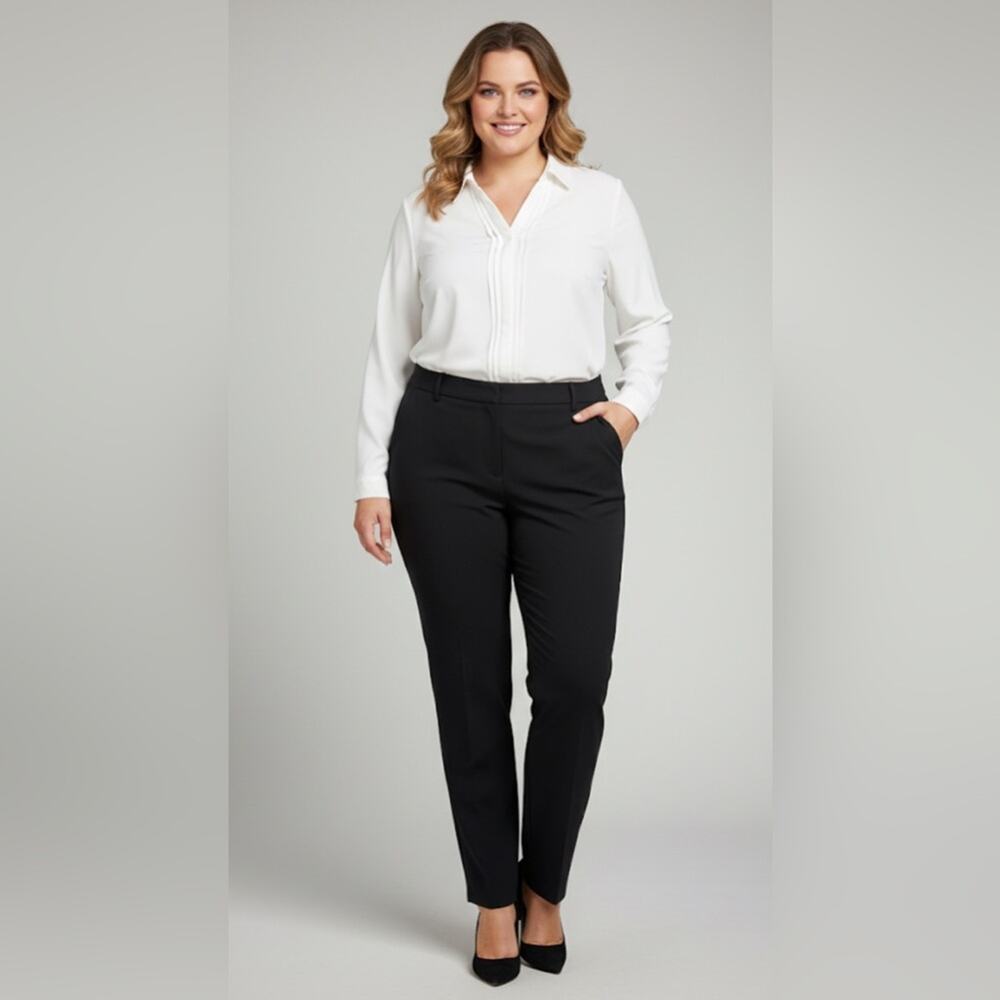 NWT Halogen Tailored Black Work Pants Size 18W